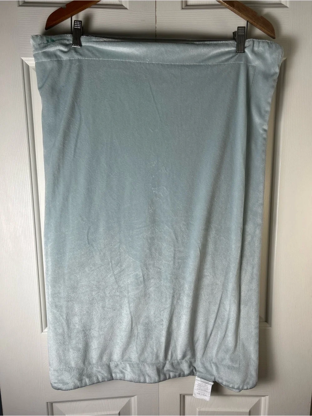 Cupcakes and Cashmere Green Giraffe Baby Blanket Gray Off White Leaves
